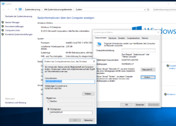 Wie ändert man den PC Namen!