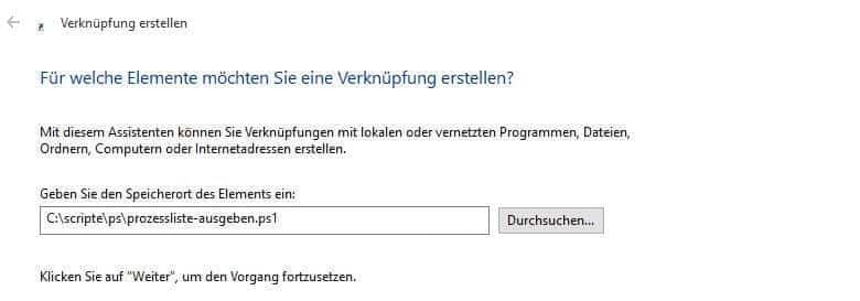 PowerShell Script ausführen per Doppelklick 16 Powershell - Verknüpfung auf das Script erstellen
