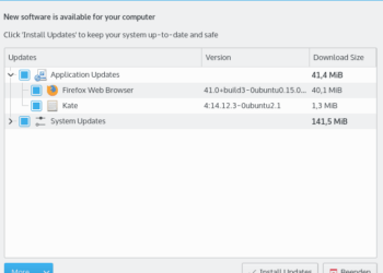 Linux: Kubuntu aktualisieren per GUI