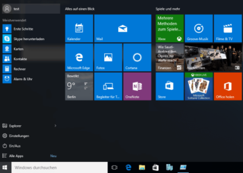 Window 10: Vorinstallierte Apps
