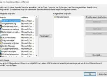 Die MMC - Auswahl von Snap-Ins