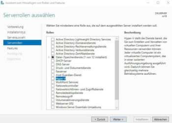 Windows Server 2016 - Hyper-V in der VMWare Workstation