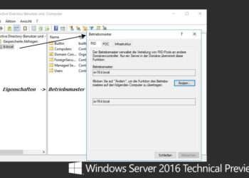 Die verschiedenen Betriebsmaster in der Active Directory im Server 2016