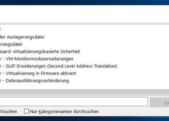 Systemvoraussetzung für Hyper-V mit der grafischen Oberfläche prüfen