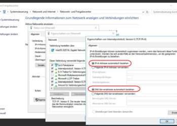Automatische Vergabe der IPv6 Adresse am Windows Server