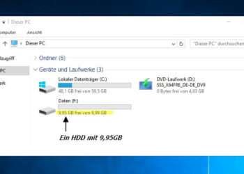 Server 2016 - Grundlegende Absicherung mit einem RAID 1 - Explorer