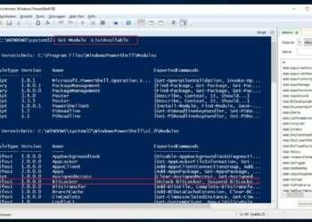 PowerShell Modul im Windows 10 kann nicht importiert werden: Module anzeigen