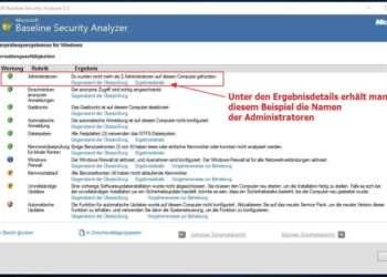 Den Windows PC mit dem Microsoft Baseline Security Analyzer prüfen: Ausführlicher Bericht