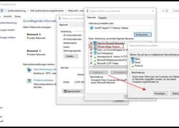 Nach Windows 10 Update - VMWare Bridge Adapter neu installieren