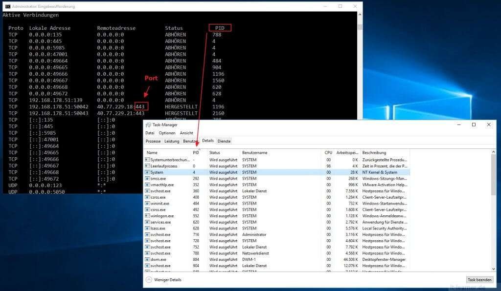 How To - belegte Ports unter Linux oder Windows anzeigen 4 belegte Ports unter Linux oder Windows anzeigen