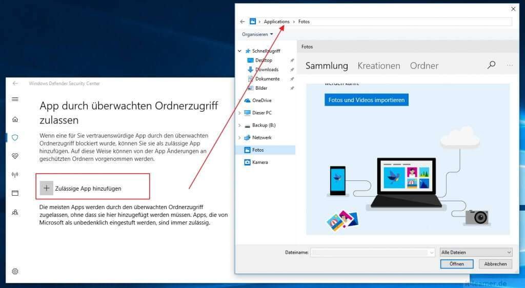 So kannst du Windows gegen Ransomware schützen 17 Das Windows 10 mit den neuen Creator Update gegenüber Ransomware schützen: Apps hinzufügen