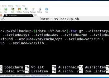 Linux Vollbackup mittels Tar Archiv