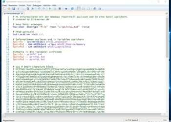 Windows PowerShell vollständig signiertes Script