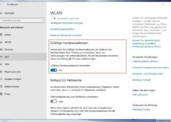 Unter Windows 10 verschiedene WLAN Einstellungen vornehmen!