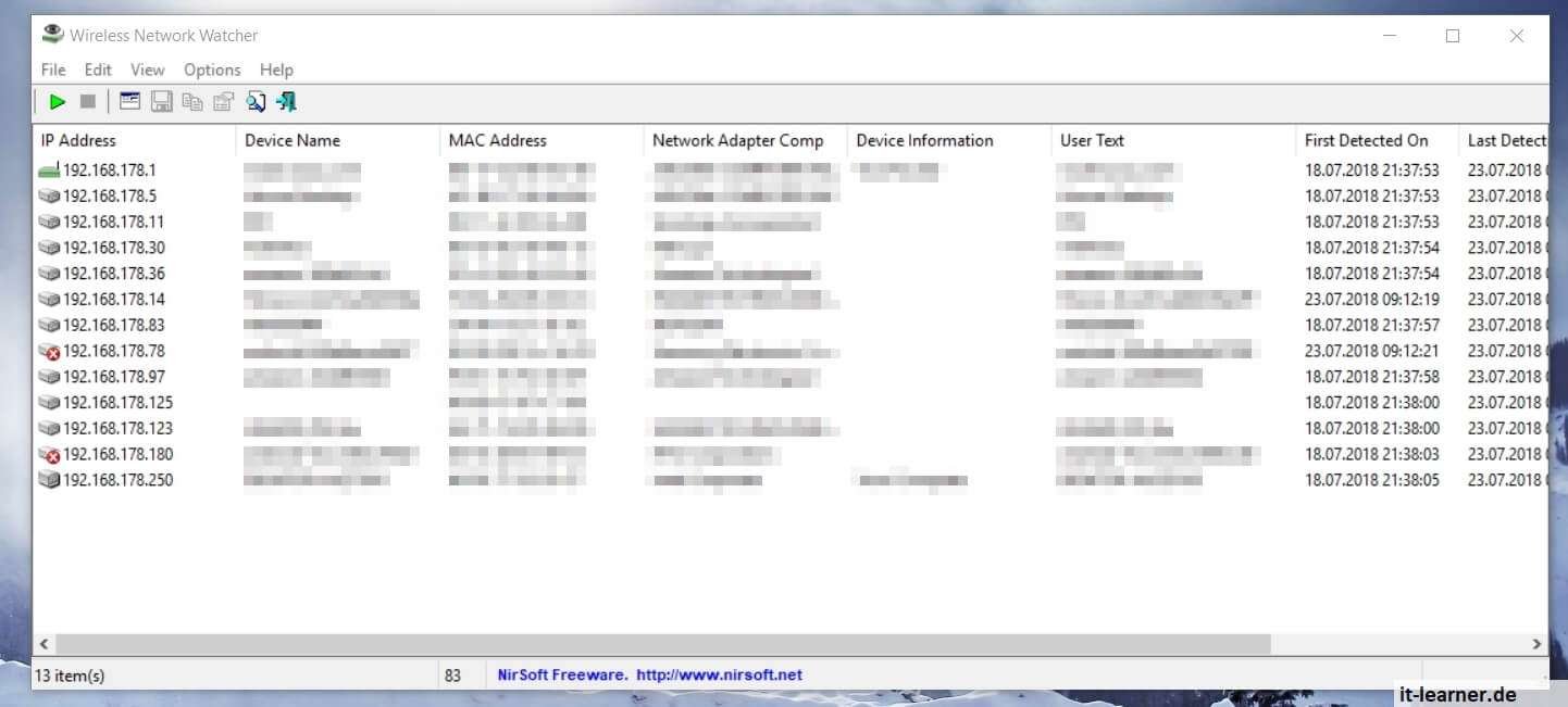 Der USB C Adapter funktioniert nicht - was tun? 9 Welche Geräte sind in meinem WLAN vorhanden