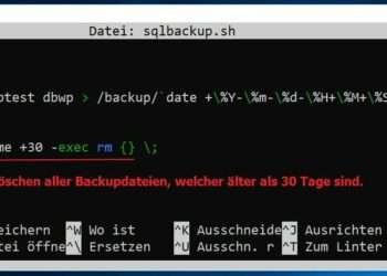 Automatische Datebanksicherung unter Linux mit einem Mysqldump erstellen - Eintrag conrtab
