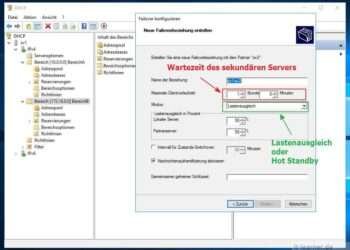 Windows Server 2016 - DHCP Failover konfigurieren - Mögliche Konfigurationen
