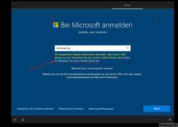 Bei der Installation von Windows 1809 ein lokales Benutzerkonto anlegen
