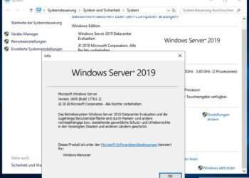 Installation Windows Server 2019