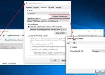 Neue VPN Verbindung unter Windows 10 erstellen: Erweiterte Optionen beim VPN Netzwerkadapter