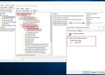 Windows Server 2016 - Domäne - Gruppenrichtlinie bearbeiten - Kontorichtlinien