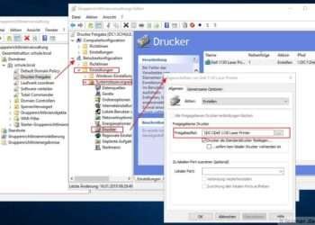 Mit dem Windows Server 2016 einen Drucker per Gruppenrichtlinien austeilen - Konfiguration der Gruppenrichtlinie