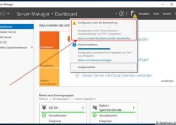 Den neuen Windows Server 2019 zu einem Domänencontroller hochstufen - Schritt 2