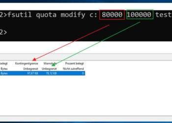 Mit der cmd den Speicherplatz von Benutzern beschränken: Datenträgerkontigente konfigurieren und per GUI prüfen