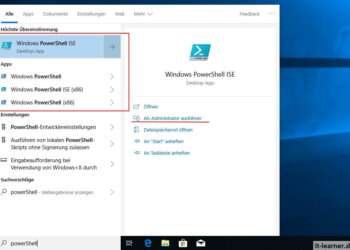Drei Wege um die Windows PowerShell öffnen - Windows Suchfeld - ISE oder Terminal