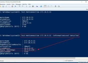 Mit der Windows PowerShell Netzwerkrouten prüfen und verfolgen