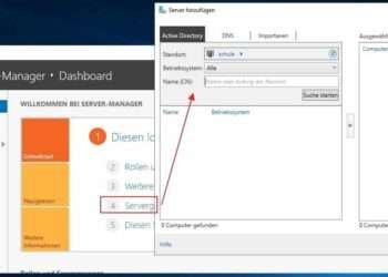 Weitere zu verwaltende Server dem Server Manager hinzufügen