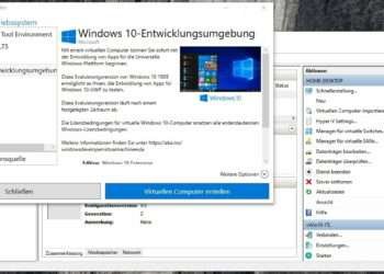 Installation von Hyper-V über die optionalen Features - Schnellerstellung - Installation von virtuellen Computern