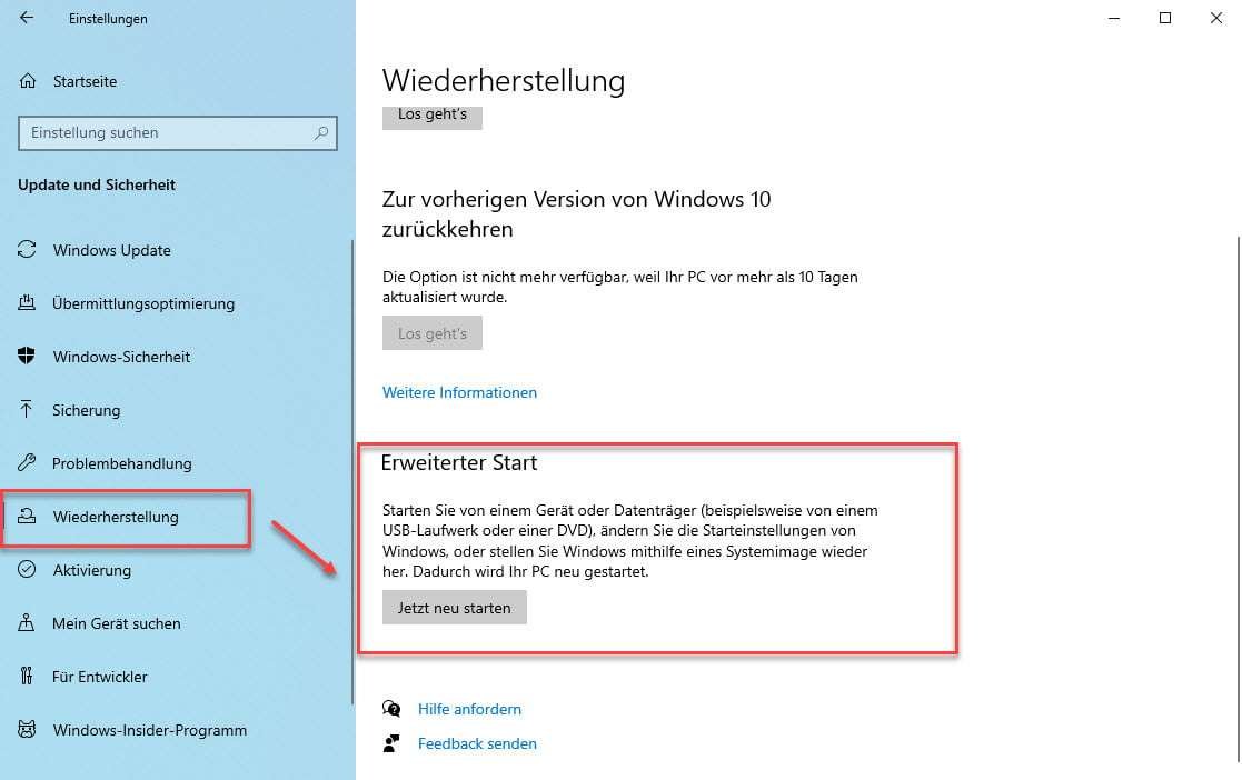 Windows 10 - In den abgesicherten Modus booten Windows 10 - In den abgesicherten Modus booten
