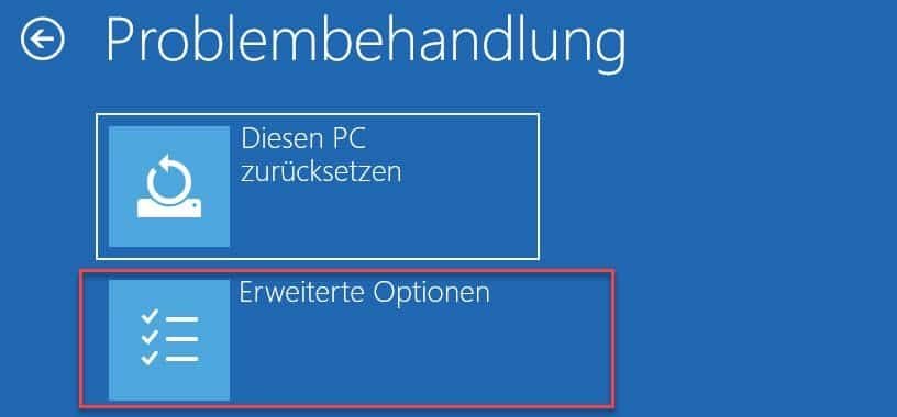 Windows 10 - In den abgesicherten Modus booten - Erweiterte Optionen Windows 10 - In den abgesicherten Modus booten - Erweiterte Optionen
