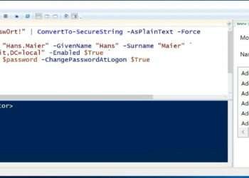 Benutzer mit der Windows PowerShell in der Active Directory anlegen