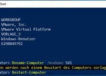 Mit der Windows PowerShell den Computernamen am Server ändern