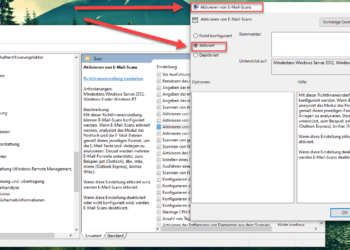 Windows Defender Emails Scannen Aktivieren