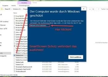 Der Windows Defender SmartScreen Schutz Lässt Die App Nicht Installieren