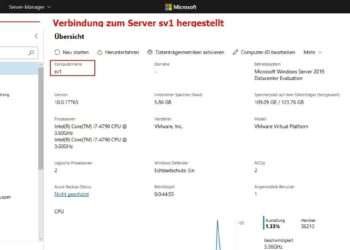 Einen Neuen Windows Server über Das Windows Admin Center Verwalten