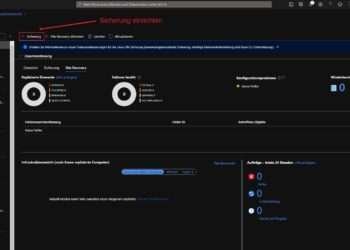 Im Microsoft Azure Porta Neue Sicherung Einrichten