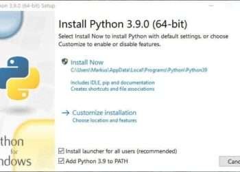 Unter Windows 10 Python Installieren