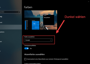 Windows 10 Dark Mode Einstellen