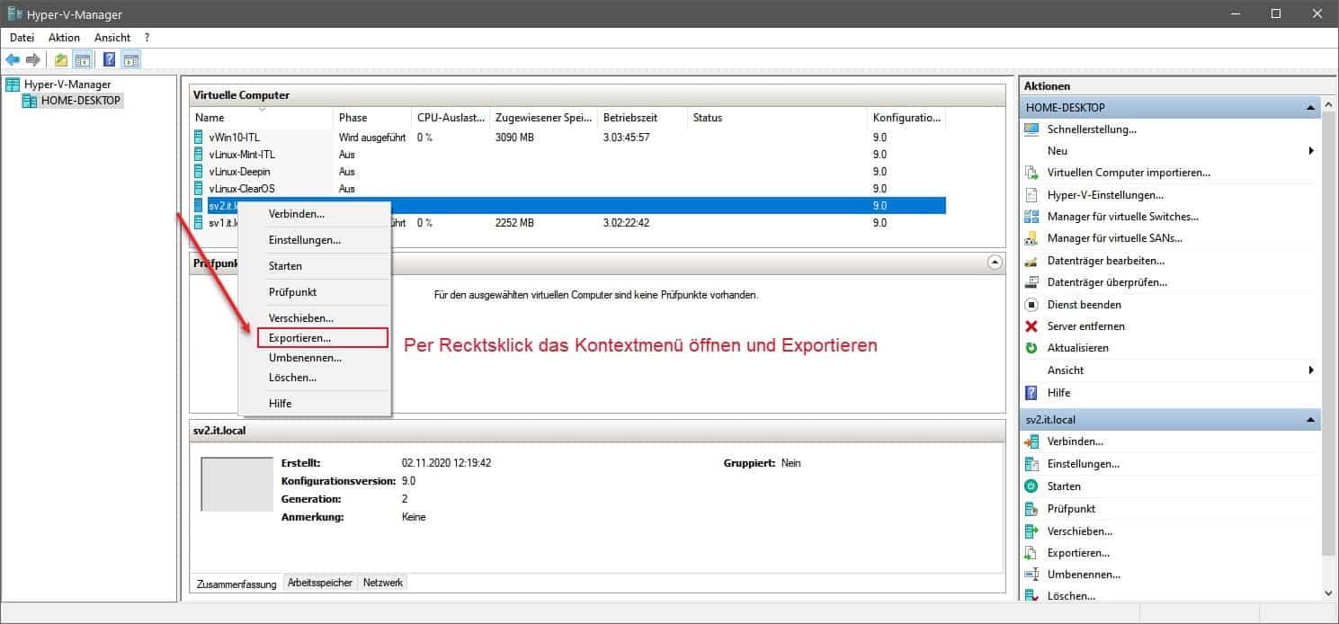 Hyper-V Computer Klonen | IT-LEARNER