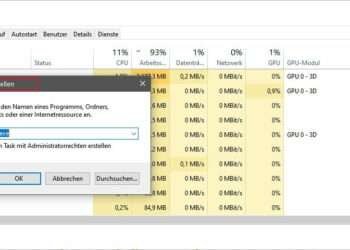 Neues Programm über den Task Manager starten