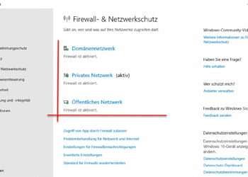 Die Verschiedenen Firewall Profile Unter Windows 10