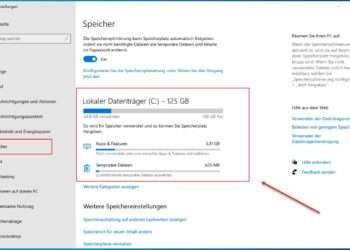 Unter Windows 10 Mithilfe Der GUI Den Speicherplatzverbrauch Auflisten