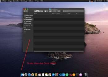 Im MacOS Betriebssystem Auf Netzwerkressourcen Zugeifen Finder über Das Dock öffnen