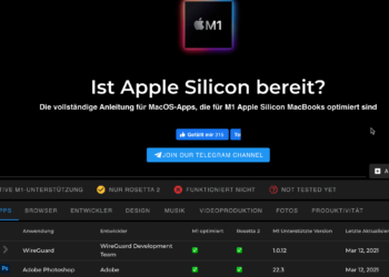 Die Webseite Ismymacsilikonready