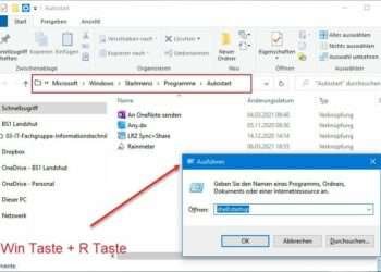 Windows Programm Für Den Autostart Hinzufügen