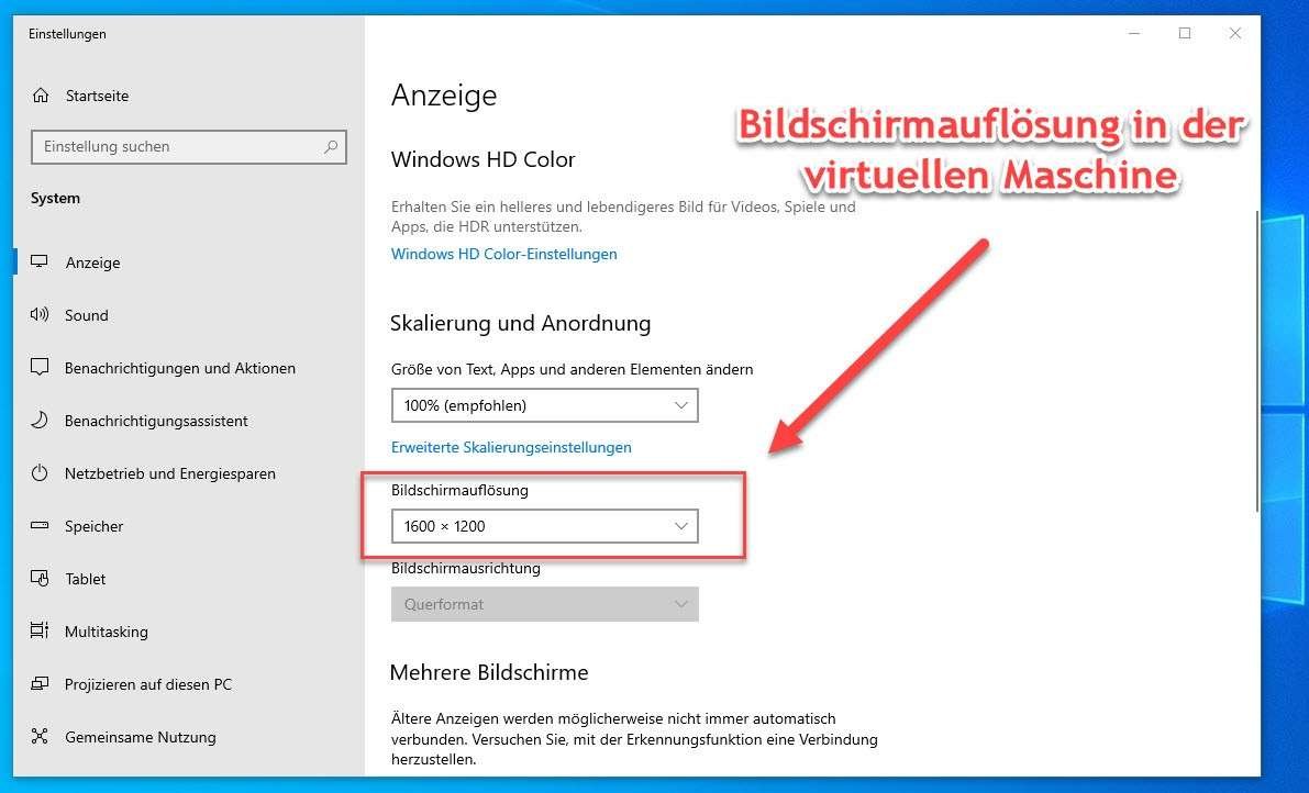 Installation und Konfiguration von Hyper V Windows Core 8 In Hyper V Bildschirmauflösung ändern – so geht es!